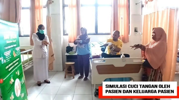 Supervisi Kebersihan Tangan kepada pasien, keluarga pasien RSUD Dr. Pirngadi Kota Medan